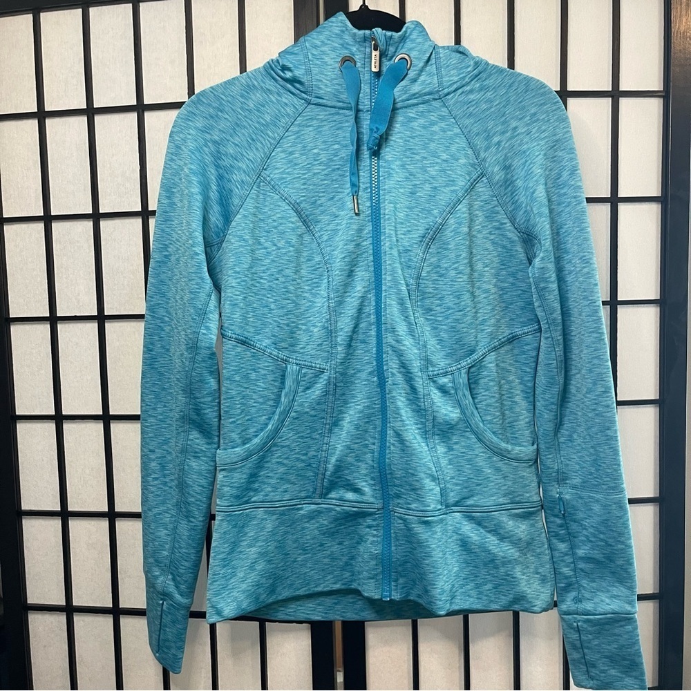Athleta Space Dye Strength Full Zip-Up Hoodie Small